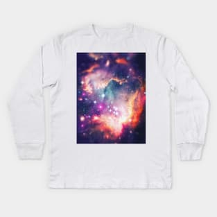 The Universe under the Microscope (Magellanic Cloud) Kids Long Sleeve T-Shirt